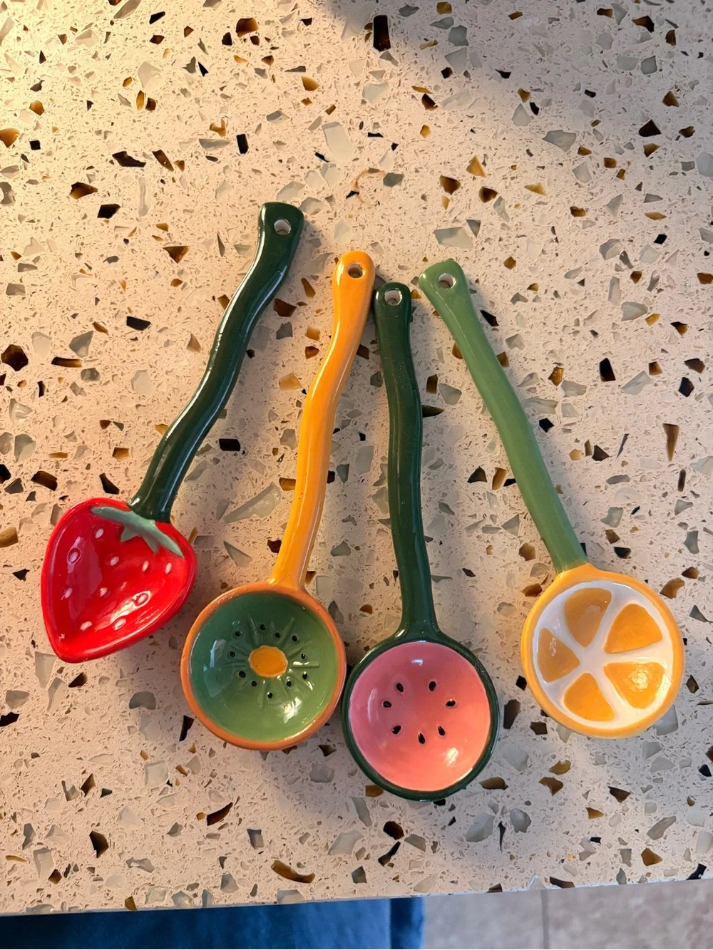 Target fruit ceramic spoons